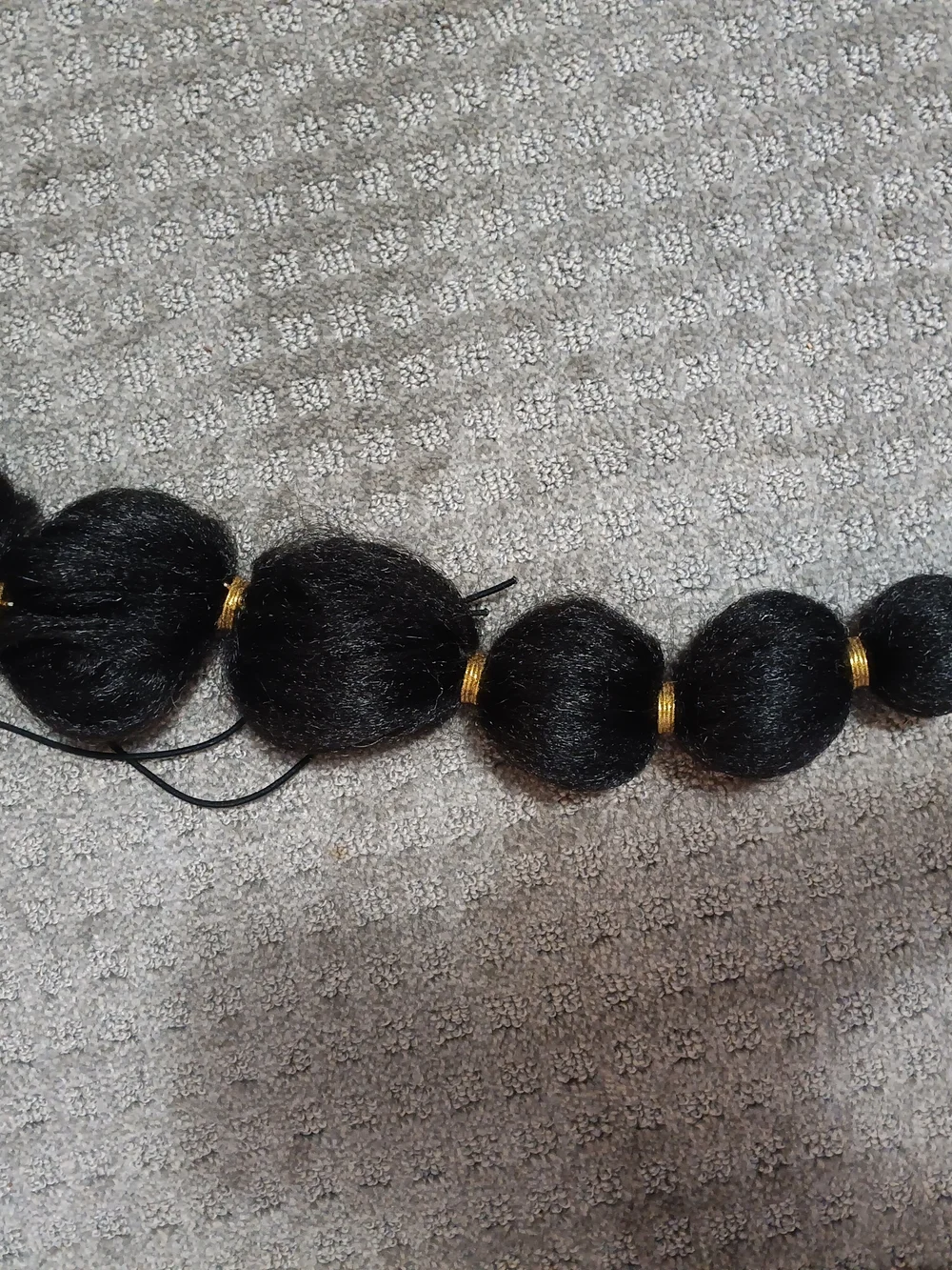 Black Synthetic Ponytail Hair Extensions - Versatile Styling